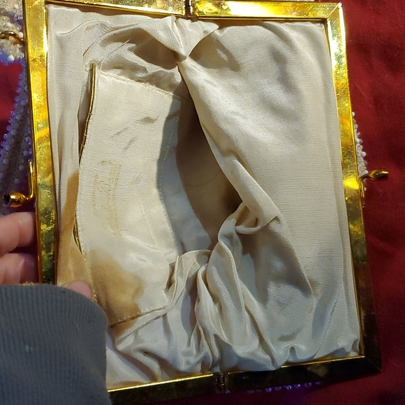 Vintage beaded hand bag - Picture 2 of 4